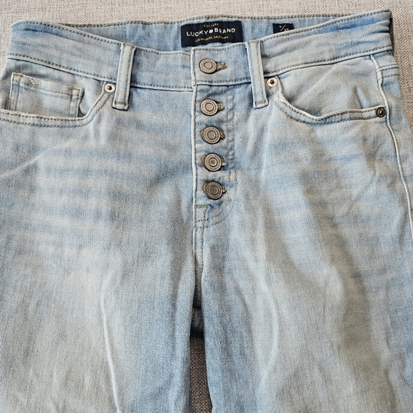 LUCKY BRAND Jeans Button Fly Ava Skinny Light Blue - Picture 4 of 14